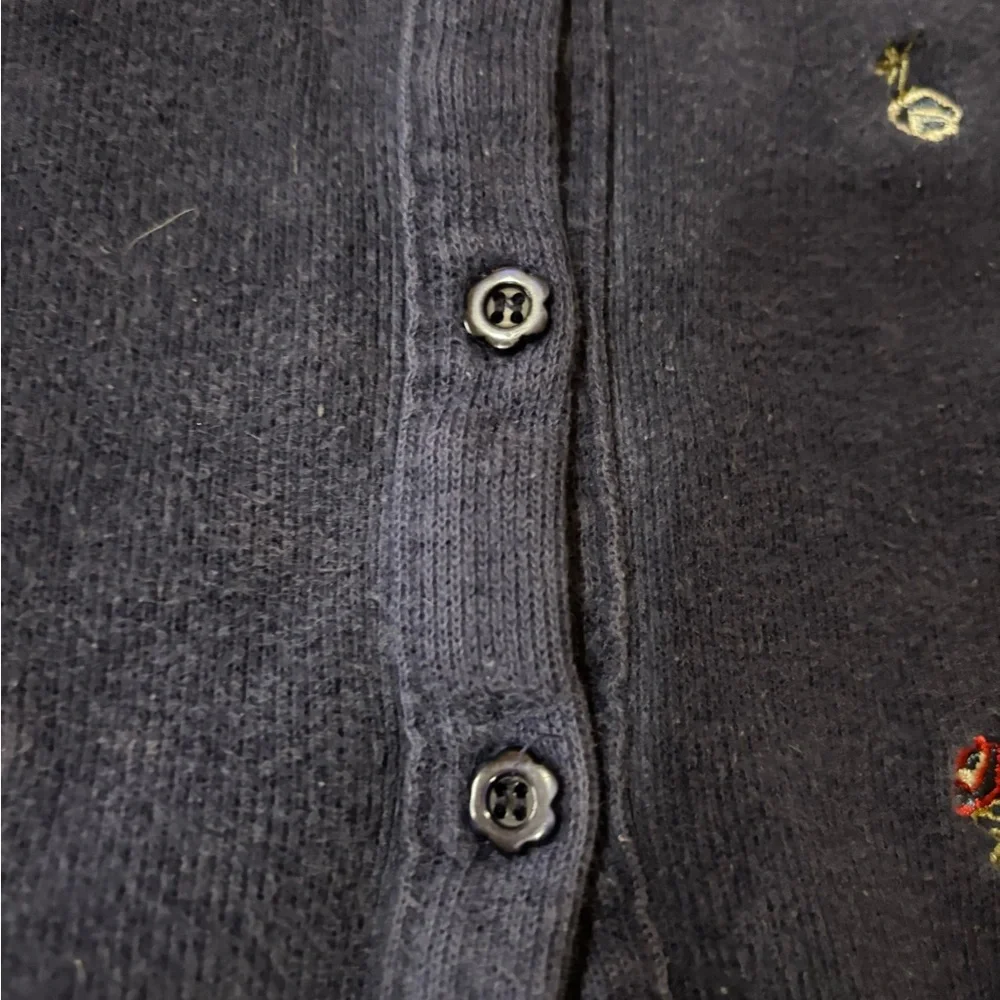 Vintage mckids Embroidered Blue Cardigan - Picture 5 of 6